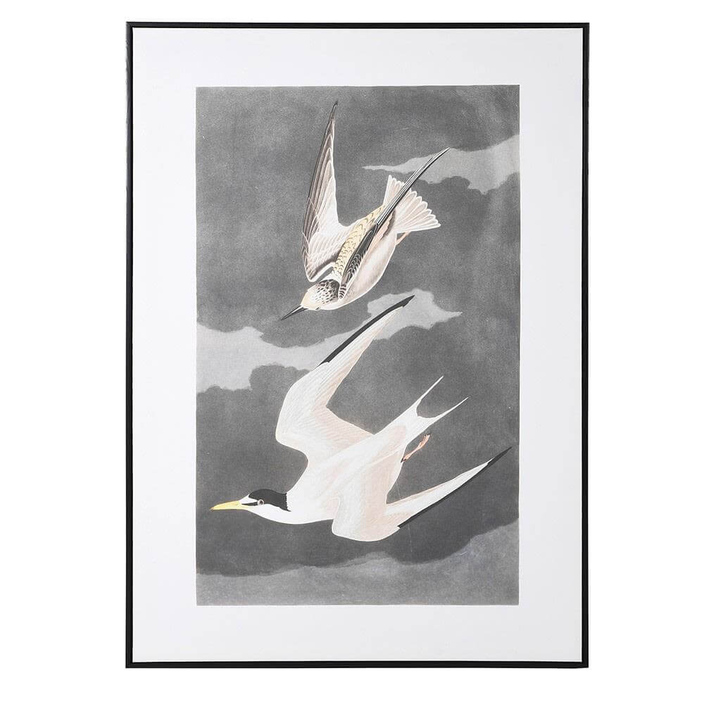 Hua Birds in Flight Framed Art Print